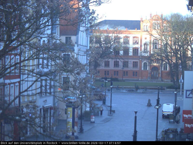 Archiv Foto Webcam Rostock - Universitätsplatz