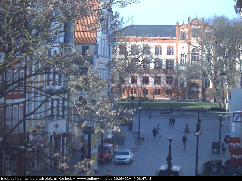 Archiv Foto Webcam Rostock - Universitätsplatz