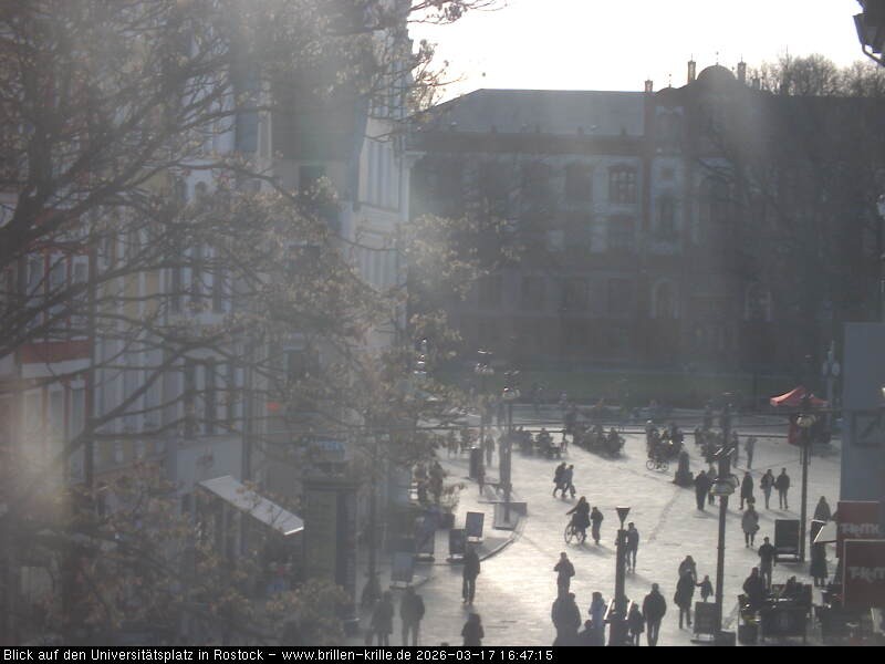 Archiv Foto Webcam Rostock - Universitätsplatz