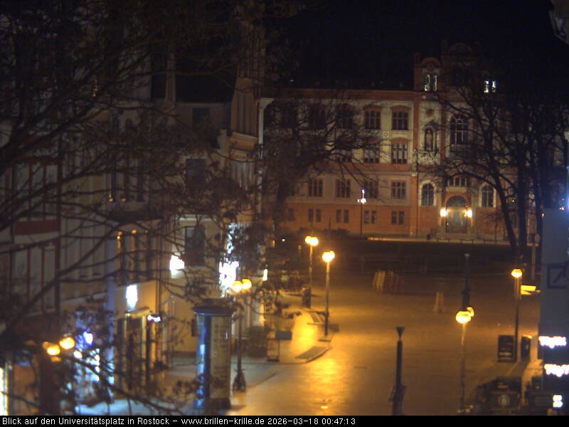 Archiv Foto Webcam Rostock - Universitätsplatz
