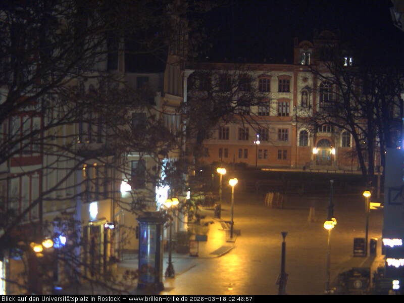 Archiv Foto Webcam Rostock - Universitätsplatz