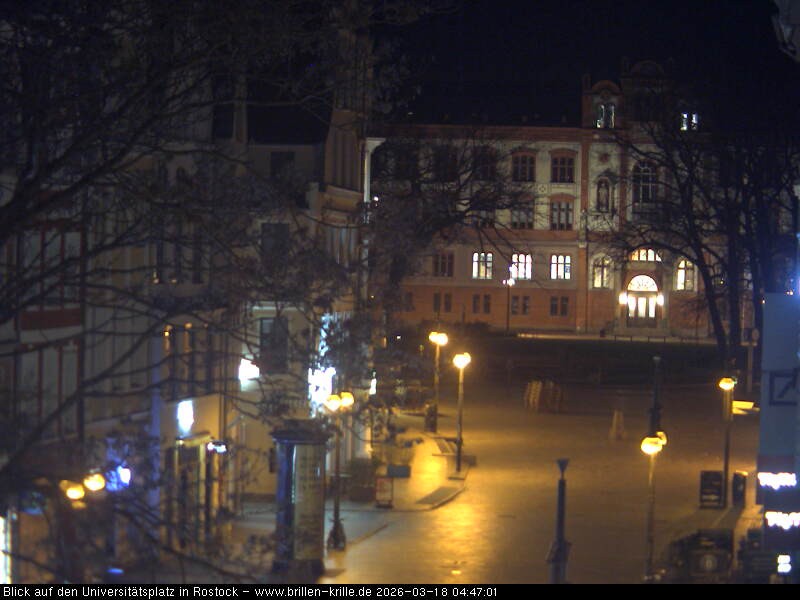 Archiv Foto Webcam Rostock - Universitätsplatz