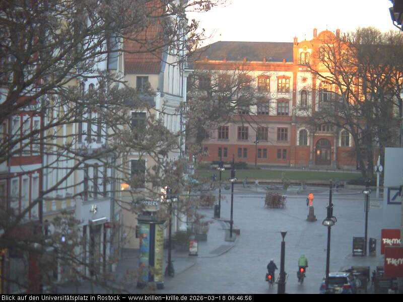 Archiv Foto Webcam Rostock - Universitätsplatz