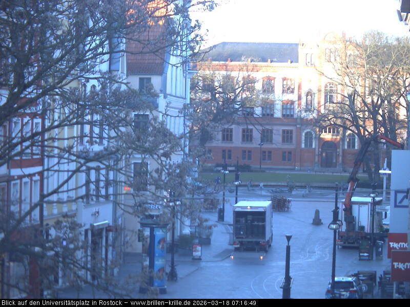 Archiv Foto Webcam Rostock - Universitätsplatz
