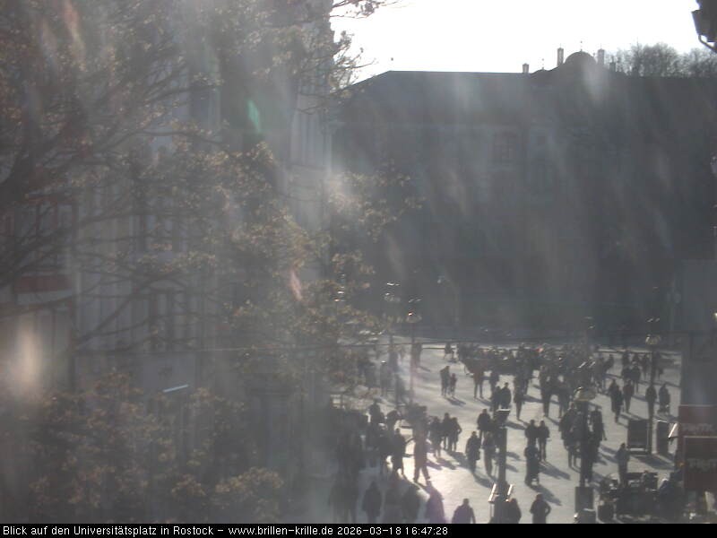 Archiv Foto Webcam Rostock - Universitätsplatz