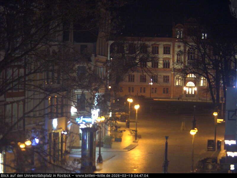 Archived image Webcam Rostock (University square)