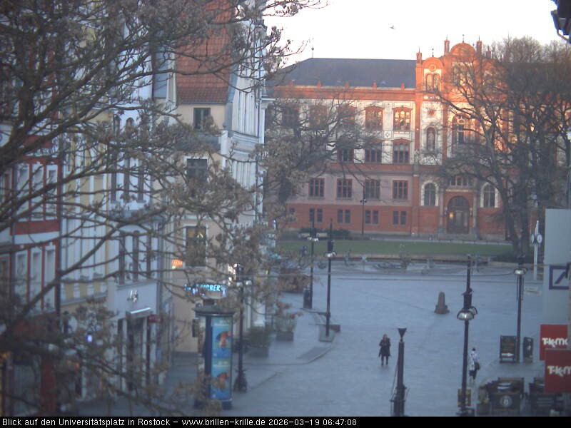 Archived image Webcam Rostock (University square)