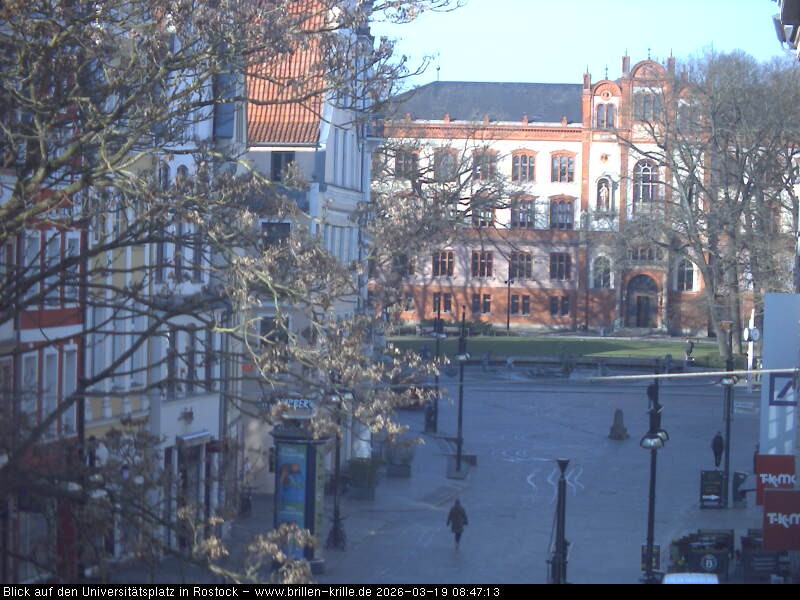 Archived image Webcam Rostock (University square)