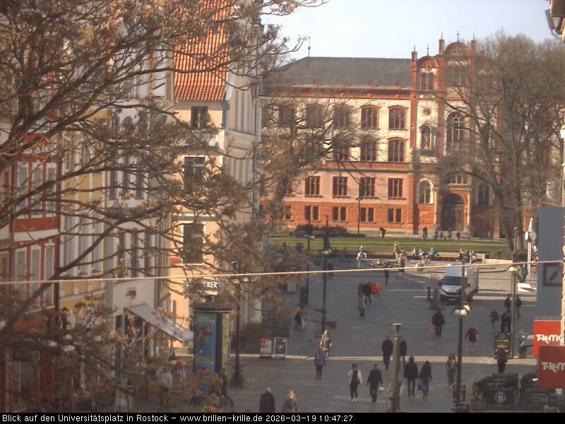 Archived image Webcam Rostock (University square)