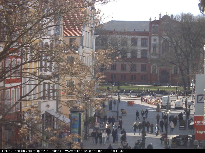 Archived image Webcam Rostock (University square)