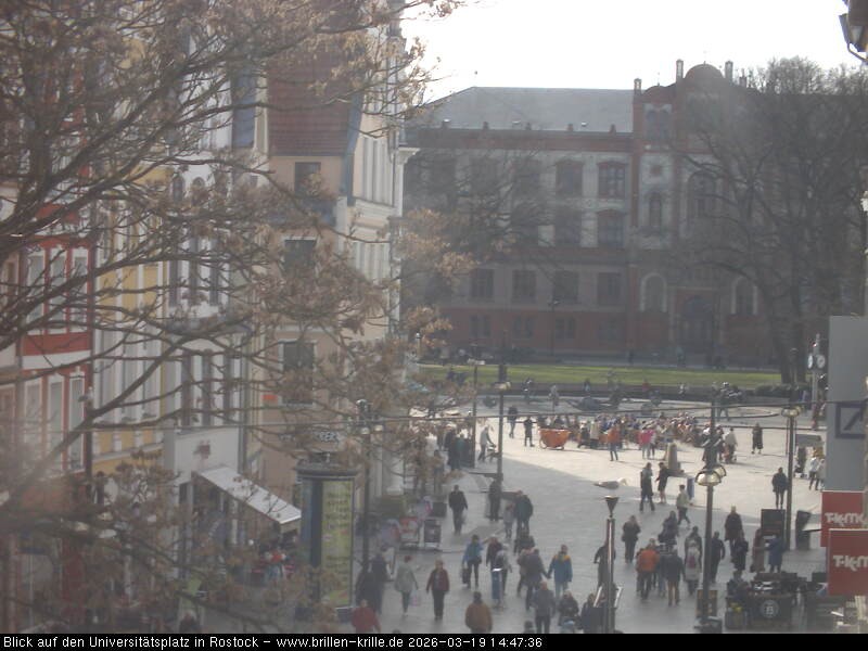 Archived image Webcam Rostock (University square)
