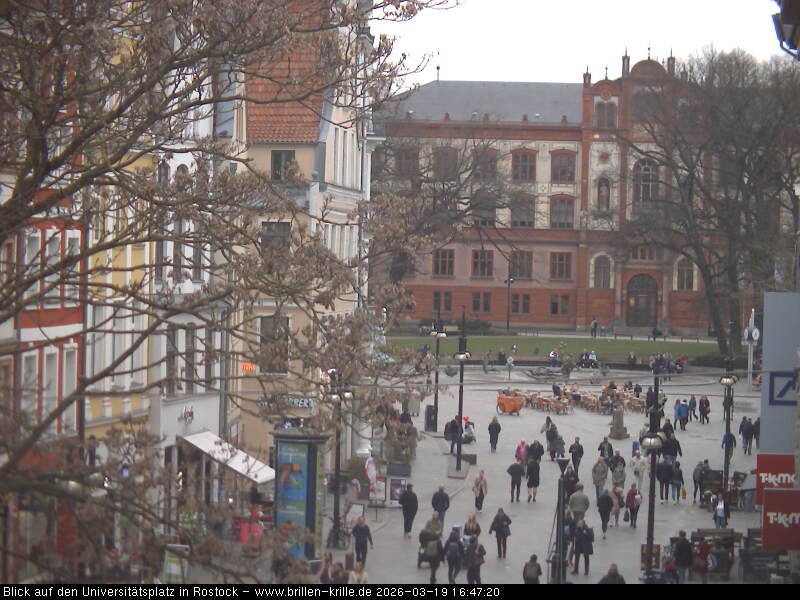 Archived image Webcam Rostock (University square)