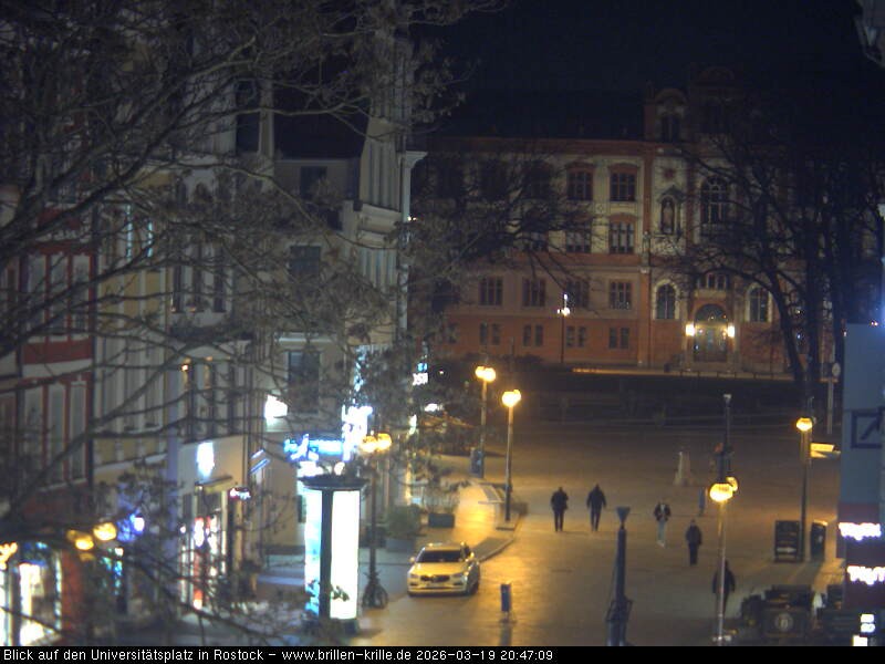 Archiv Foto Webcam Rostock - Universitätsplatz