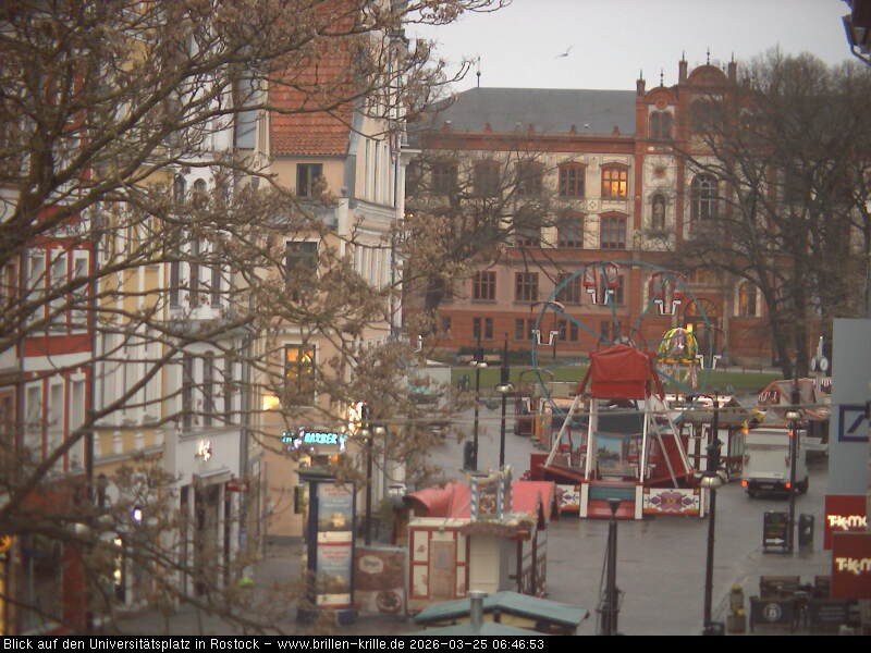 Archiv Foto Webcam Rostock - Universitätsplatz
