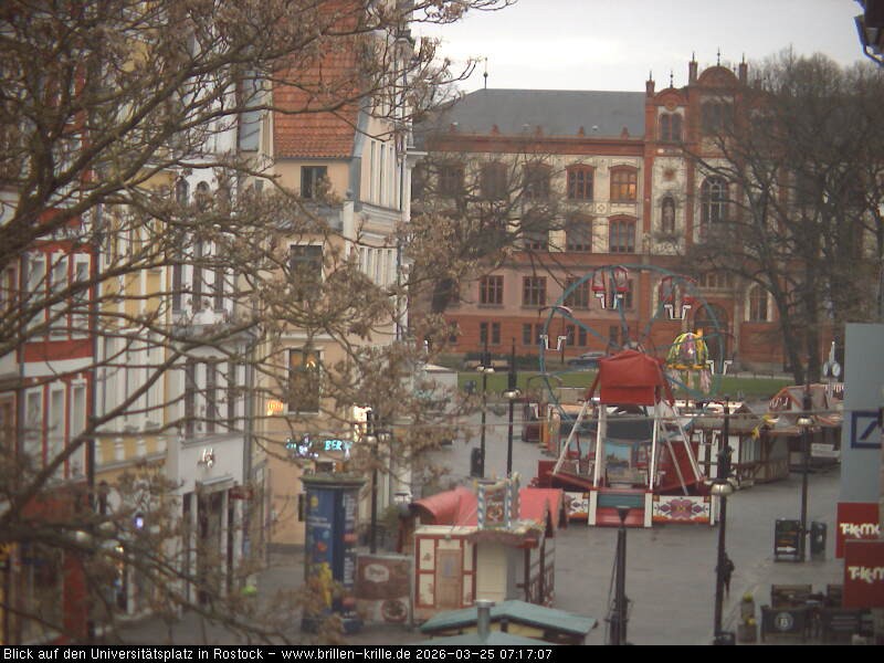 Archiv Foto Webcam Rostock - Universitätsplatz