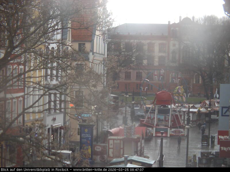 Archiv Foto Webcam Rostock - Universitätsplatz