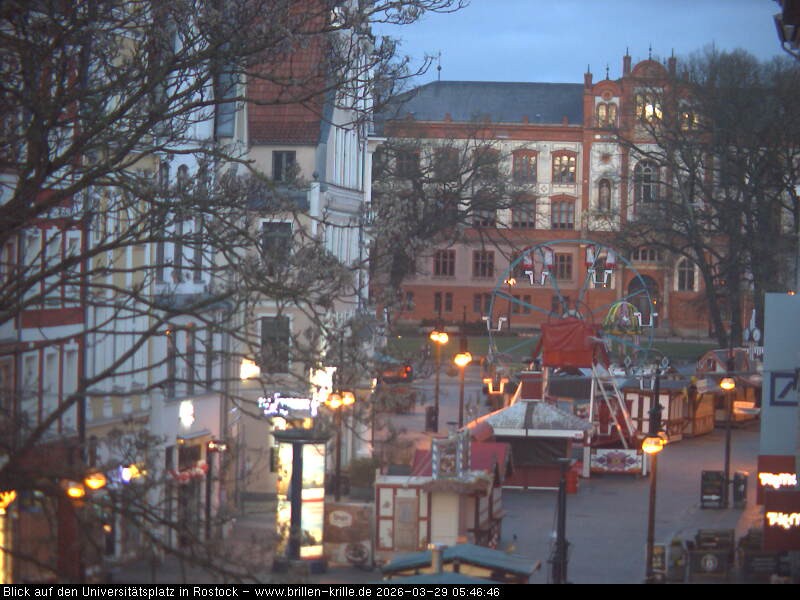 Archiv Foto Webcam Rostock - Universitätsplatz