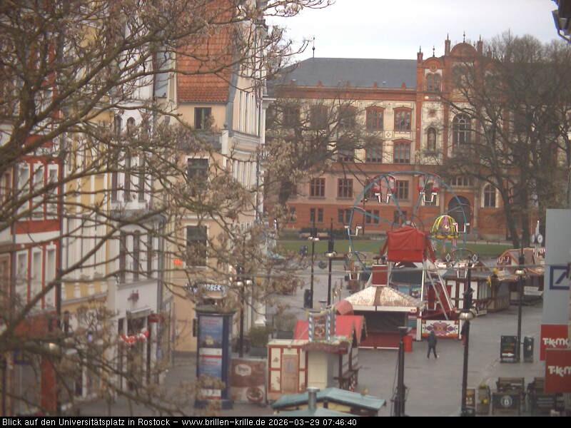 Archiv Foto Webcam Rostock - Universitätsplatz