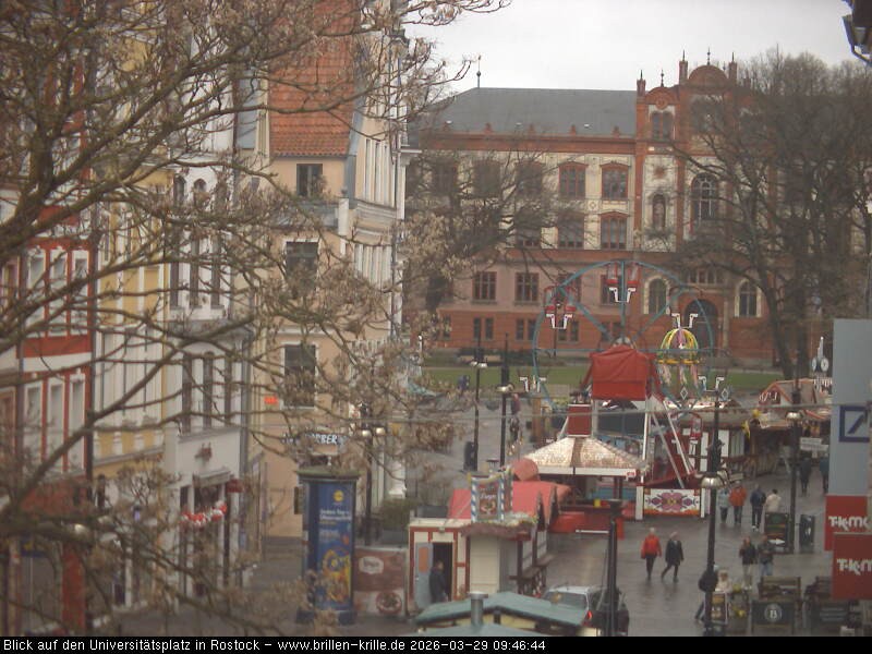 Archiv Foto Webcam Rostock - Universitätsplatz