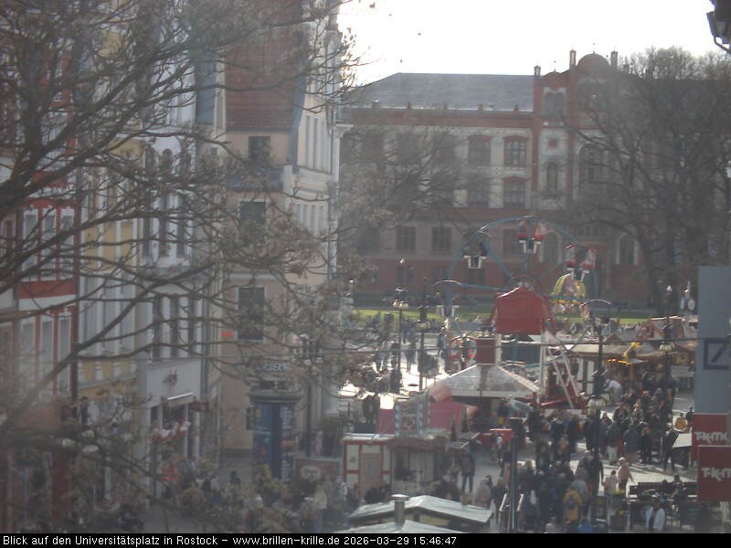 Archiv Foto Webcam Rostock - Universitätsplatz