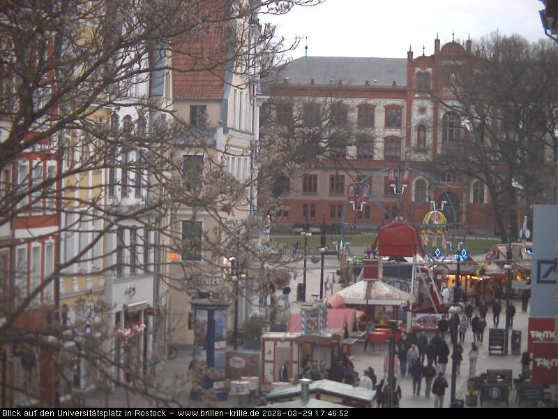 Archiv Foto Webcam Rostock - Universitätsplatz
