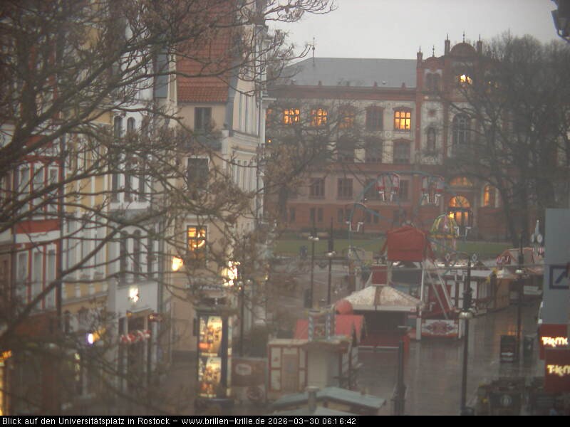 Archiv Foto Webcam Rostock - Universitätsplatz