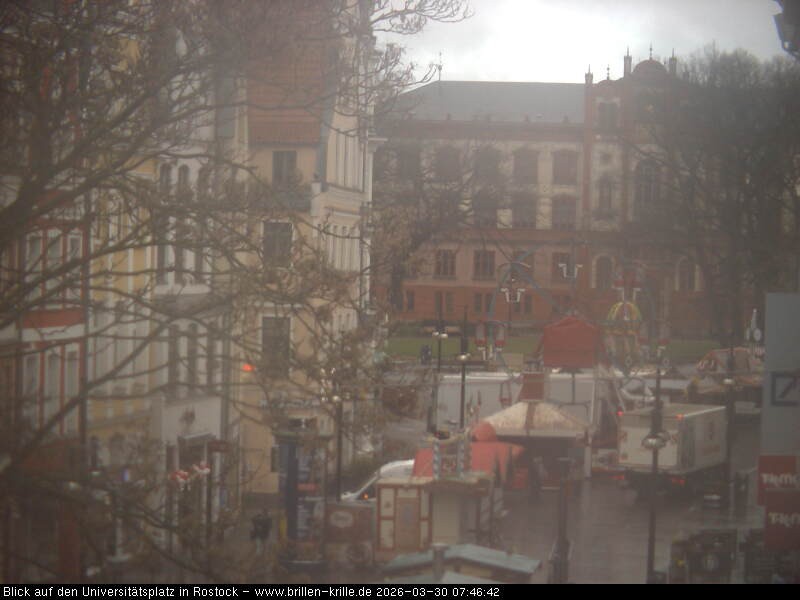 Archiv Foto Webcam Rostock - Universitätsplatz