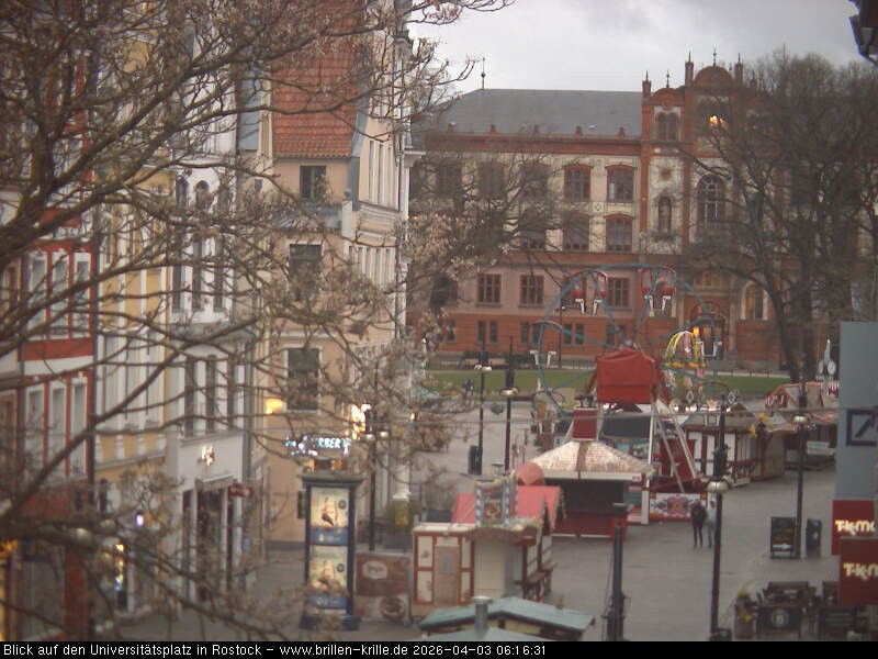Archived image Webcam Rostock (University square)