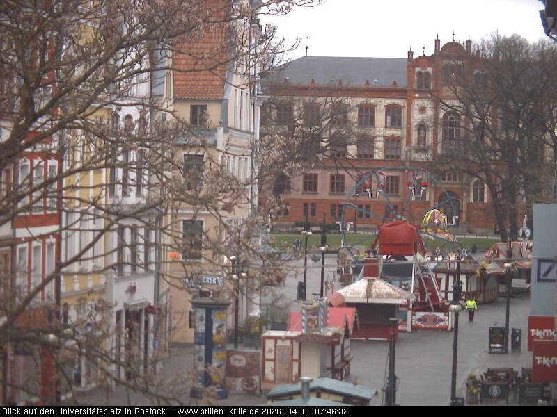 Archived image Webcam Rostock (University square)