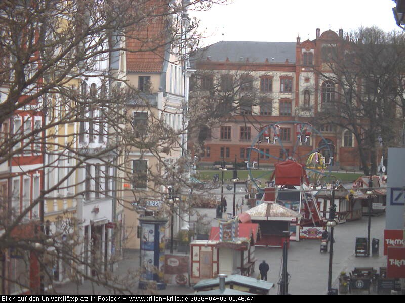 Archived image Webcam Rostock (University square)