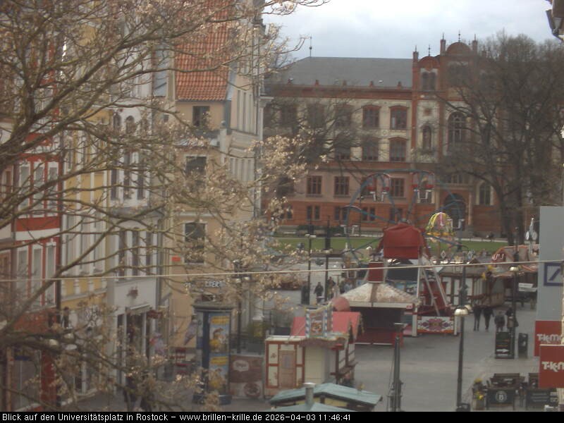 Archived image Webcam Rostock (University square)