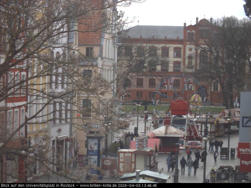 Archived image Webcam Rostock (University square)