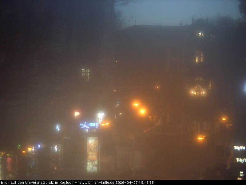 Archived image Webcam Rostock (University square)