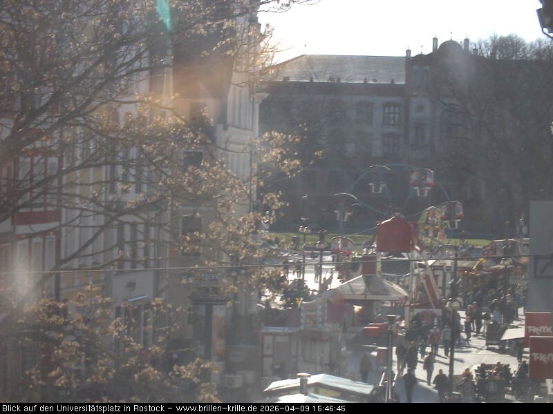 Archiv Foto Webcam Rostock - Universitätsplatz