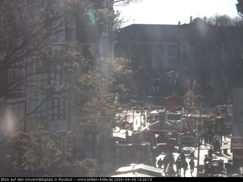Archiv Foto Webcam Rostock - Universitätsplatz