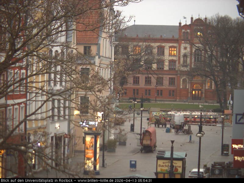Archiv Foto Webcam Rostock - Universitätsplatz