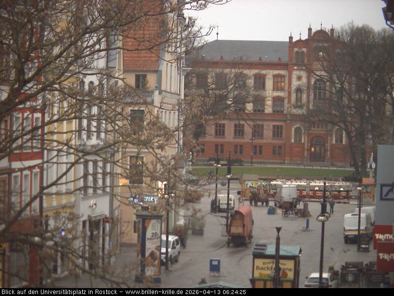 Archiv Foto Webcam Rostock - Universitätsplatz