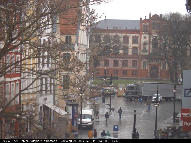 Archiv Foto Webcam Rostock - Universitätsplatz