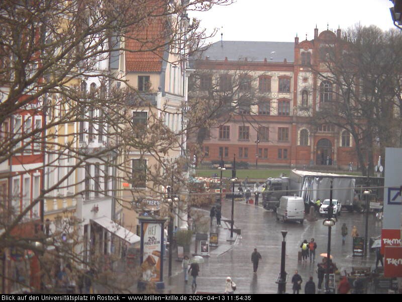 Archiv Foto Webcam Rostock - Universitätsplatz
