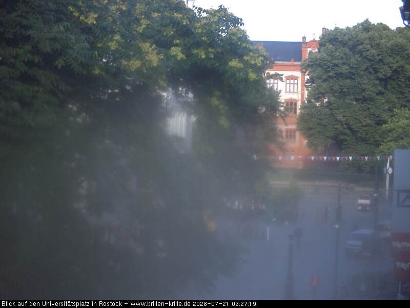 Archiv Foto Webcam Rostock - Universitätsplatz