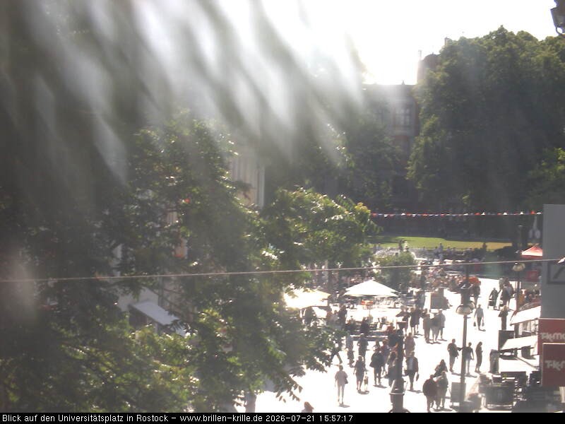 Archiv Foto Webcam Rostock - Universitätsplatz