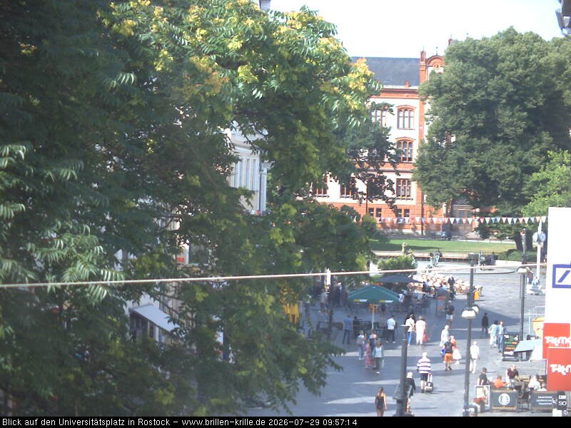 Archiv Foto Webcam Rostock - Universitätsplatz