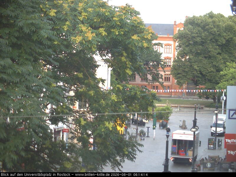 Archiv Foto Webcam Rostock - Universitätsplatz