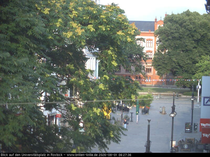 Archiv Foto Webcam Rostock - Universitätsplatz