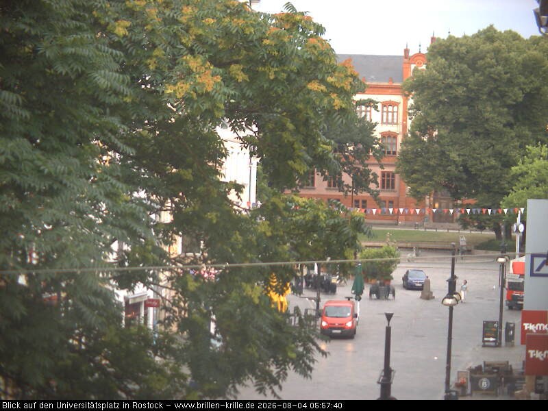 Archived image Webcam Rostock (University square)