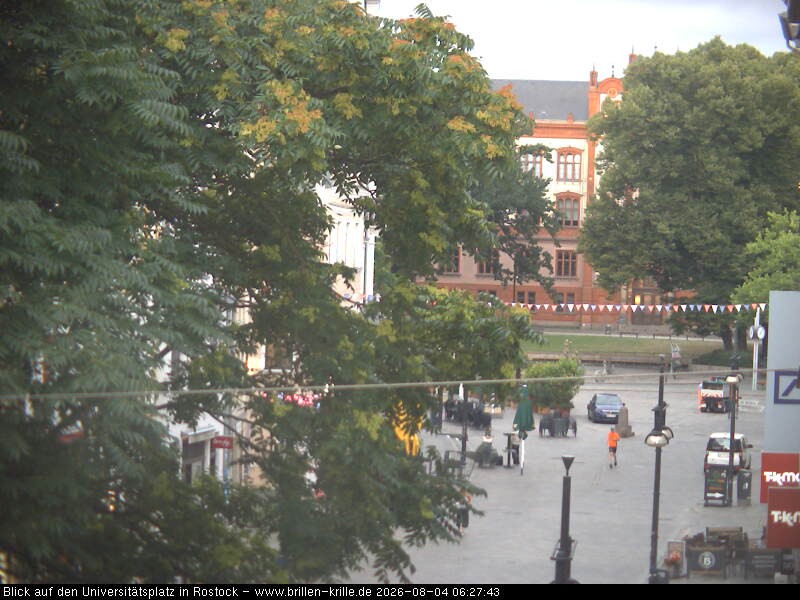 Archived image Webcam Rostock (University square)