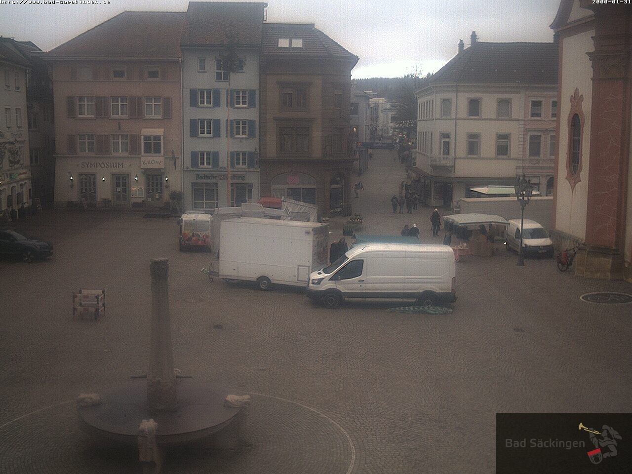 Archiv Foto Webcam Bad Säckingen: Münsterplatz