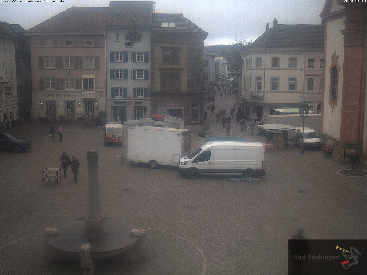 Archiv Foto Webcam Bad Säckingen: Münsterplatz