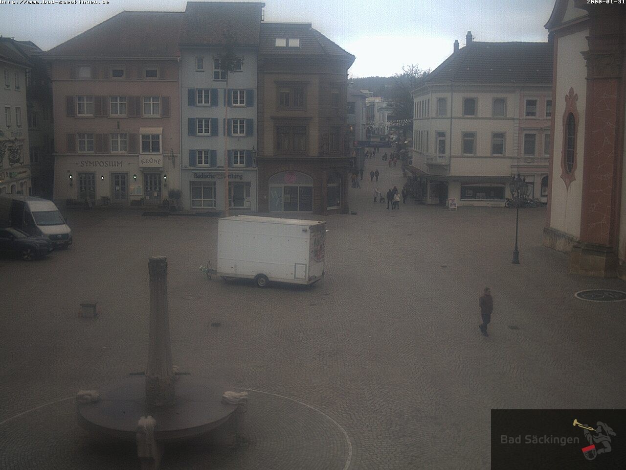Archiv Foto Webcam Bad Säckingen: Münsterplatz
