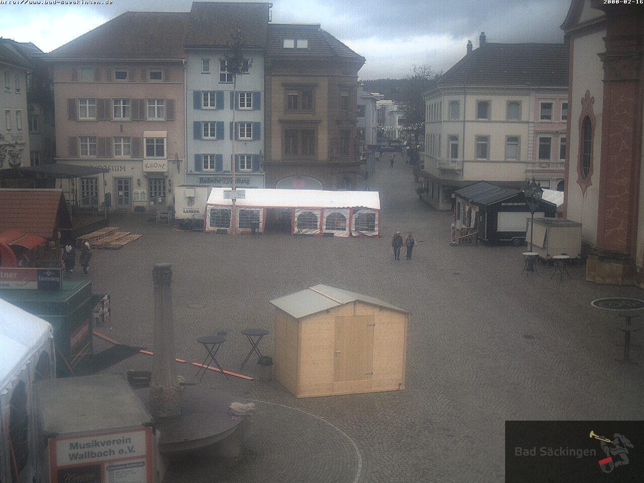Archiv Foto Webcam Bad Säckingen: Münsterplatz